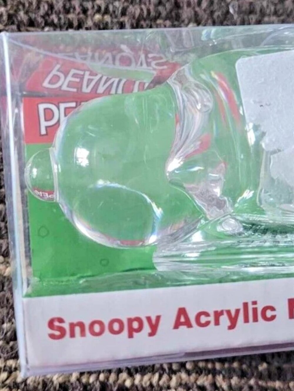 new PEANUTS SNOOPY head ACRYLIC MINI GLASS .91 fl oz 27 ml